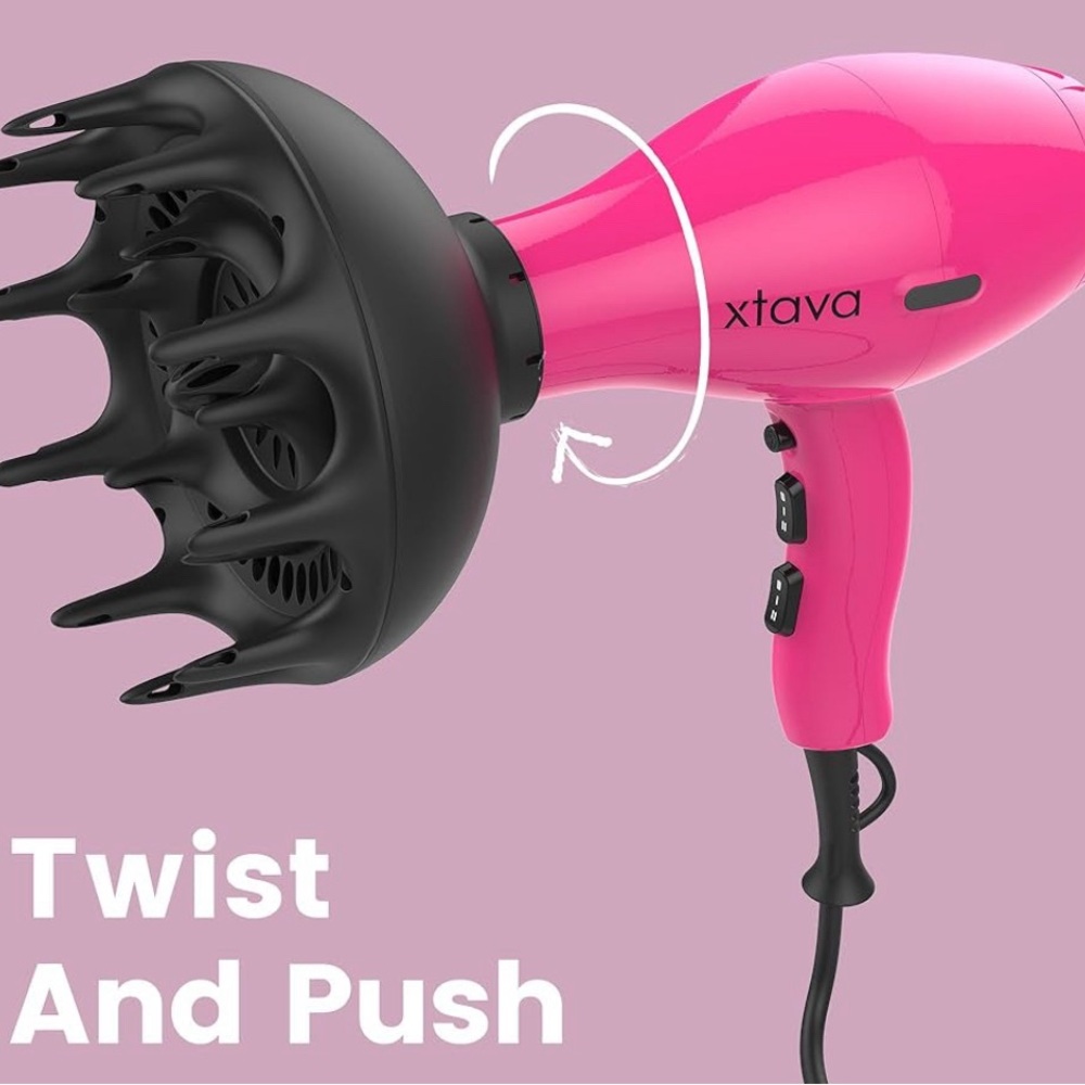 Xtava Black Orchid hair diffuser for curly hair